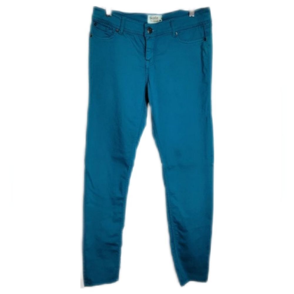 𝅺SCARLET Boulevard Teal Skinny Jegging Pants